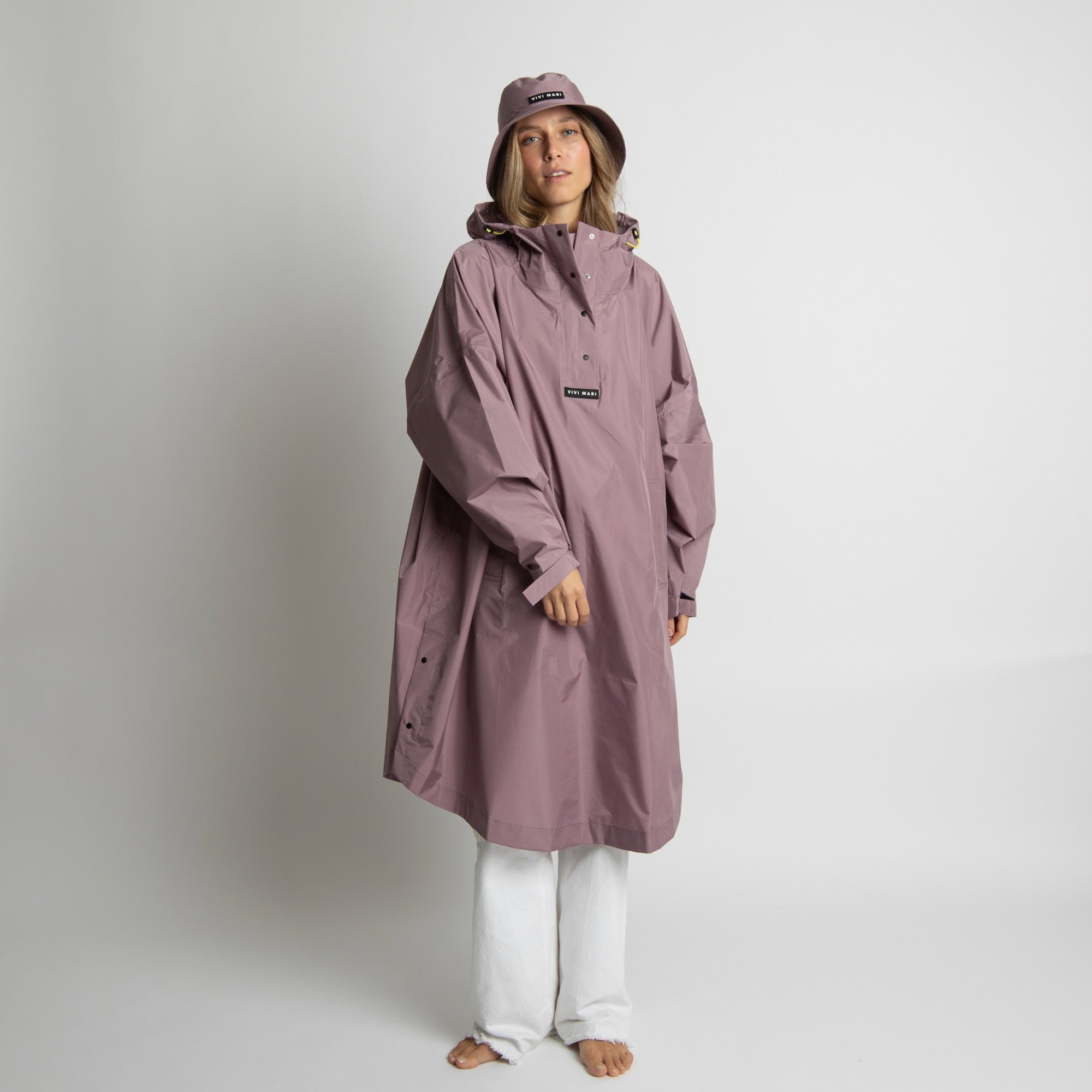 Bucket Hat solid ash plum - VIVI MARI