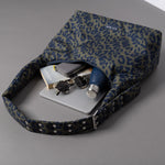 Buckle Bag medium - leo splashes navy/olive - VIVI MARI