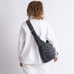Buckle Bag medium - leo splashes navy/olive - VIVI MARI