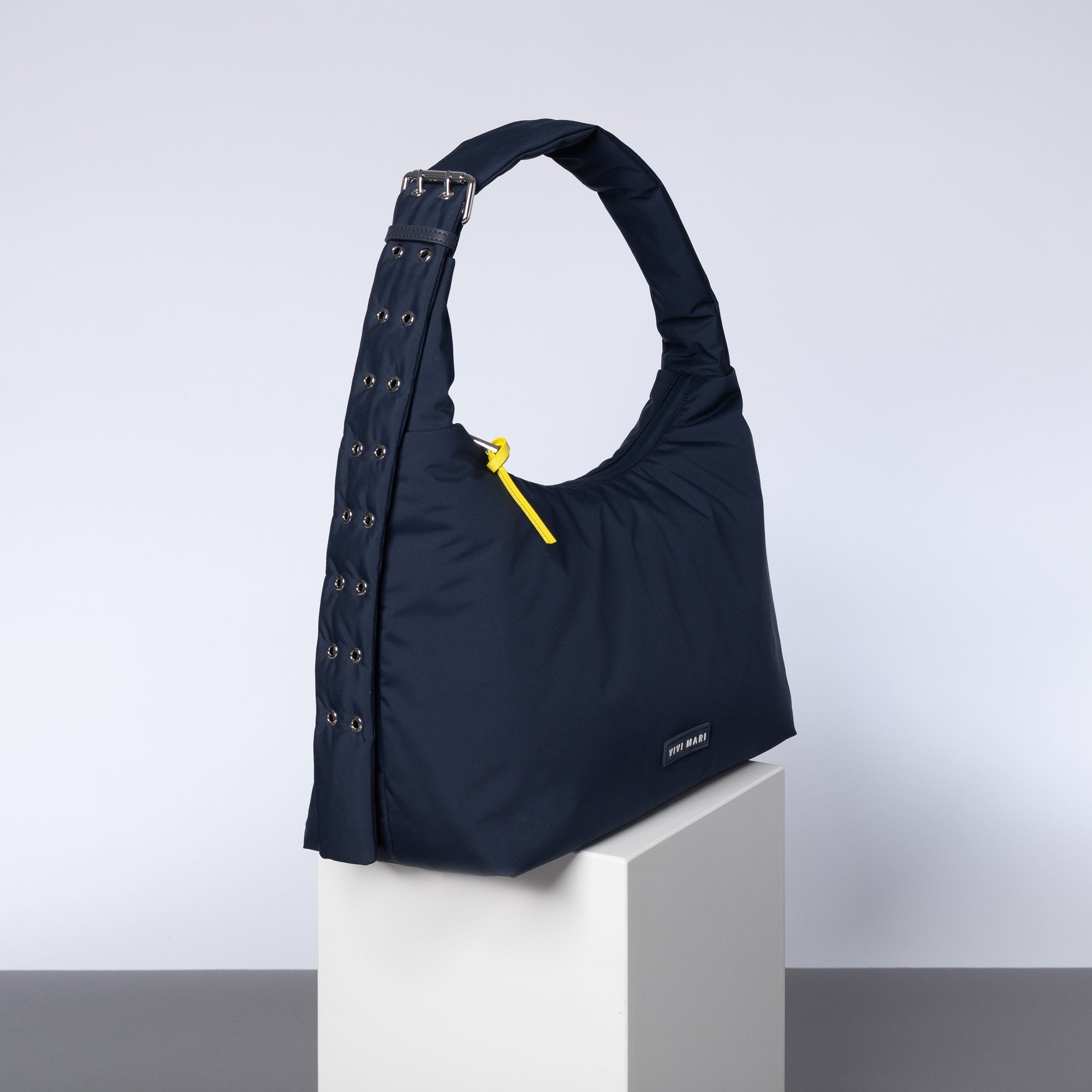 Buckle Bag medium - navy - VIVI MARI