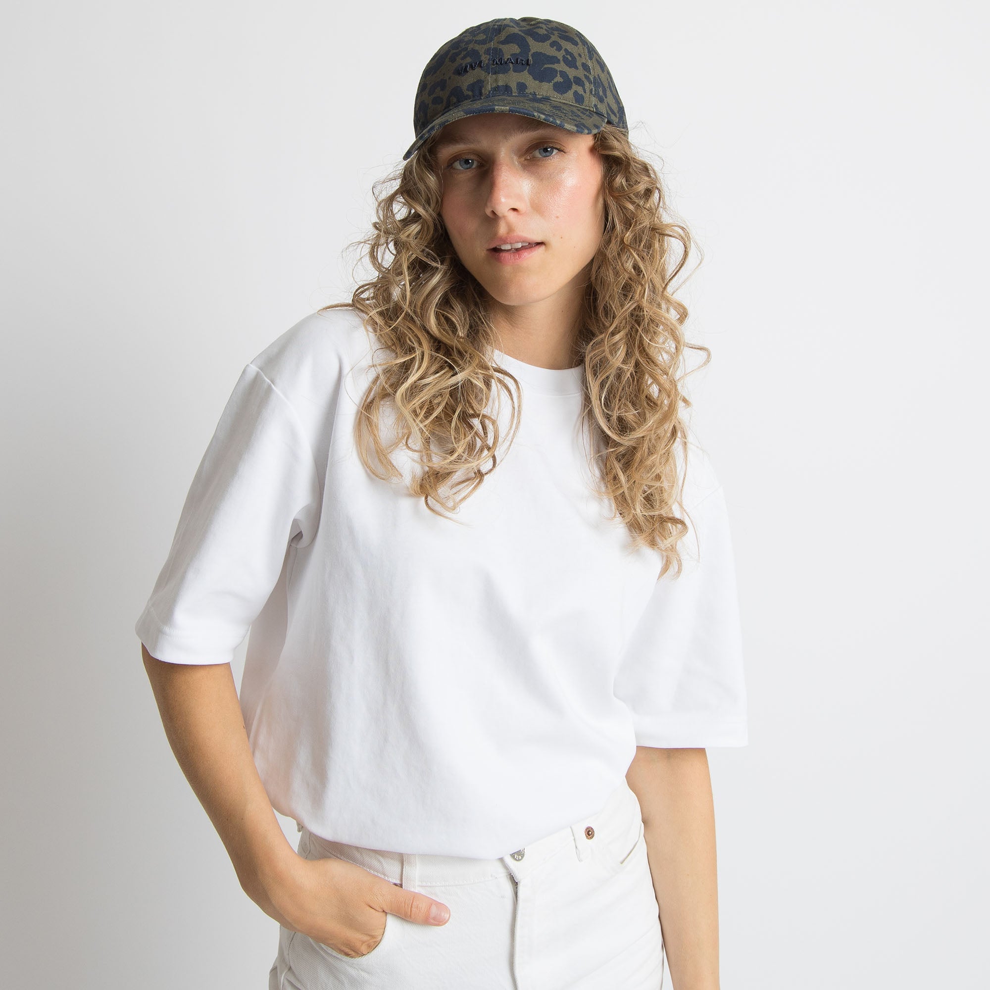 Cap leo splashes navy - olive/navy - VIVI MARI