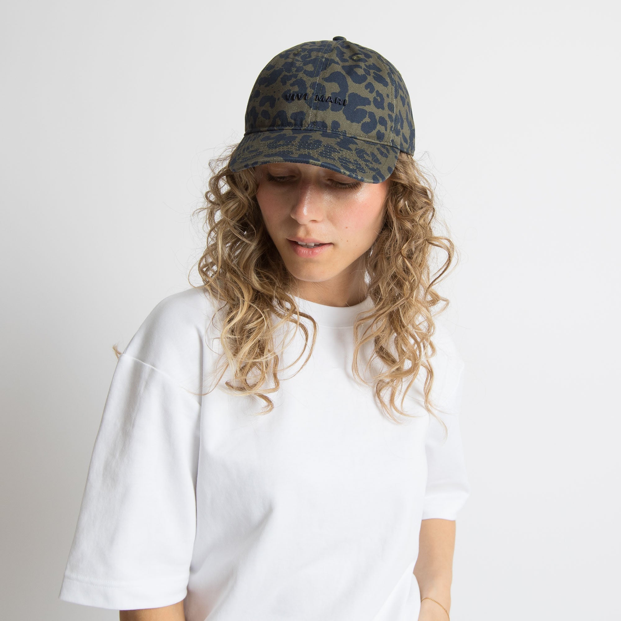 Cap leo splashes navy - olive/navy - VIVI MARI