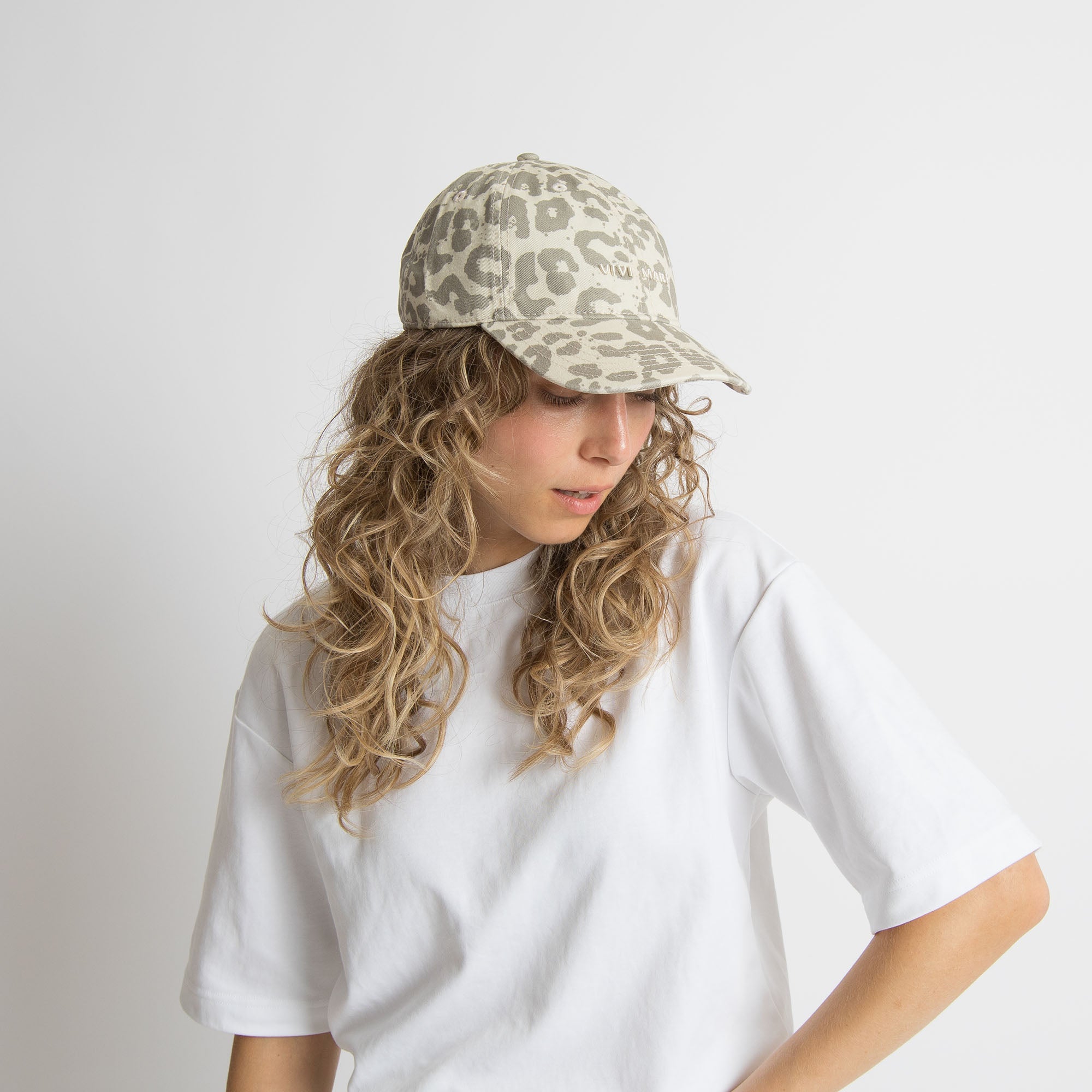 Cap leo splashes stone - sand/sand - VIVI MARI