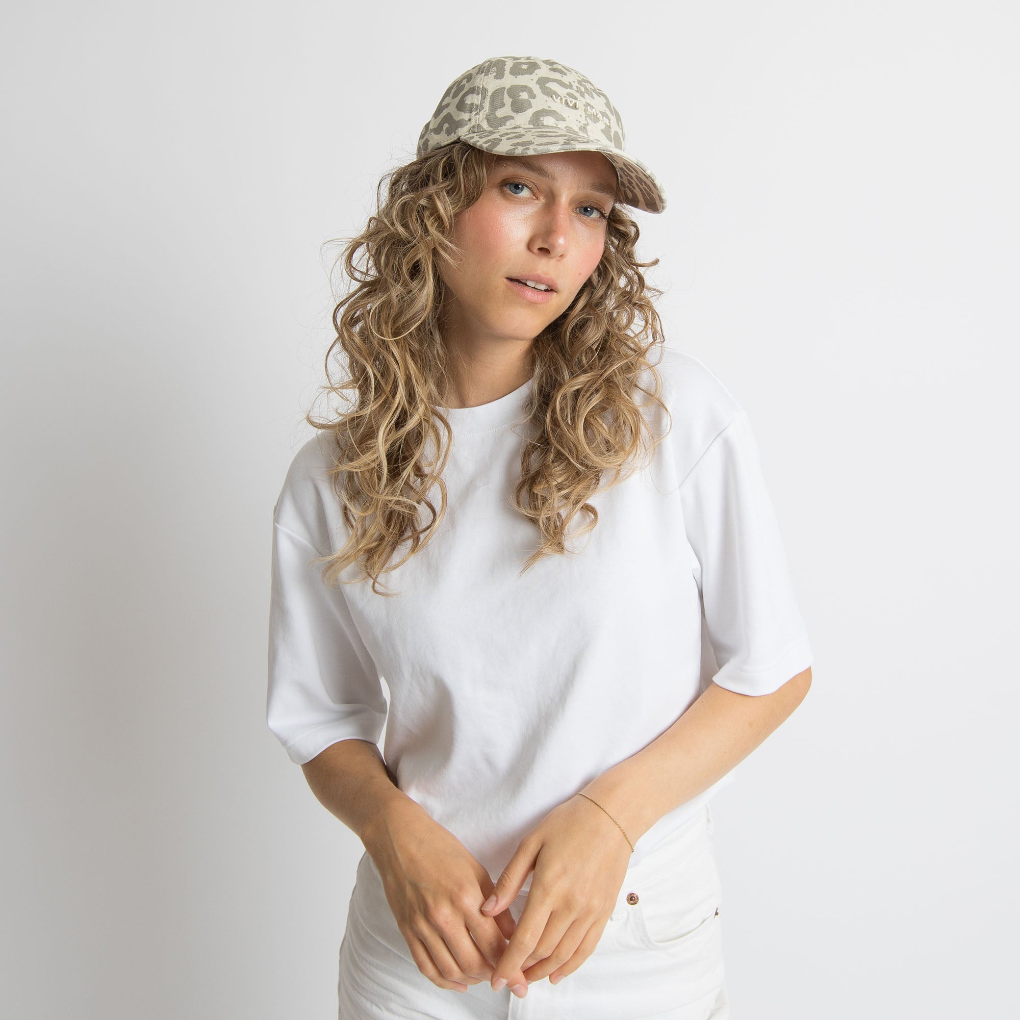 Cap leo splashes stone - sand/sand - VIVI MARI