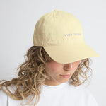 Cap solid butter yellow/white - VIVI MARI