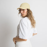 Cap solid butter yellow/white - VIVI MARI