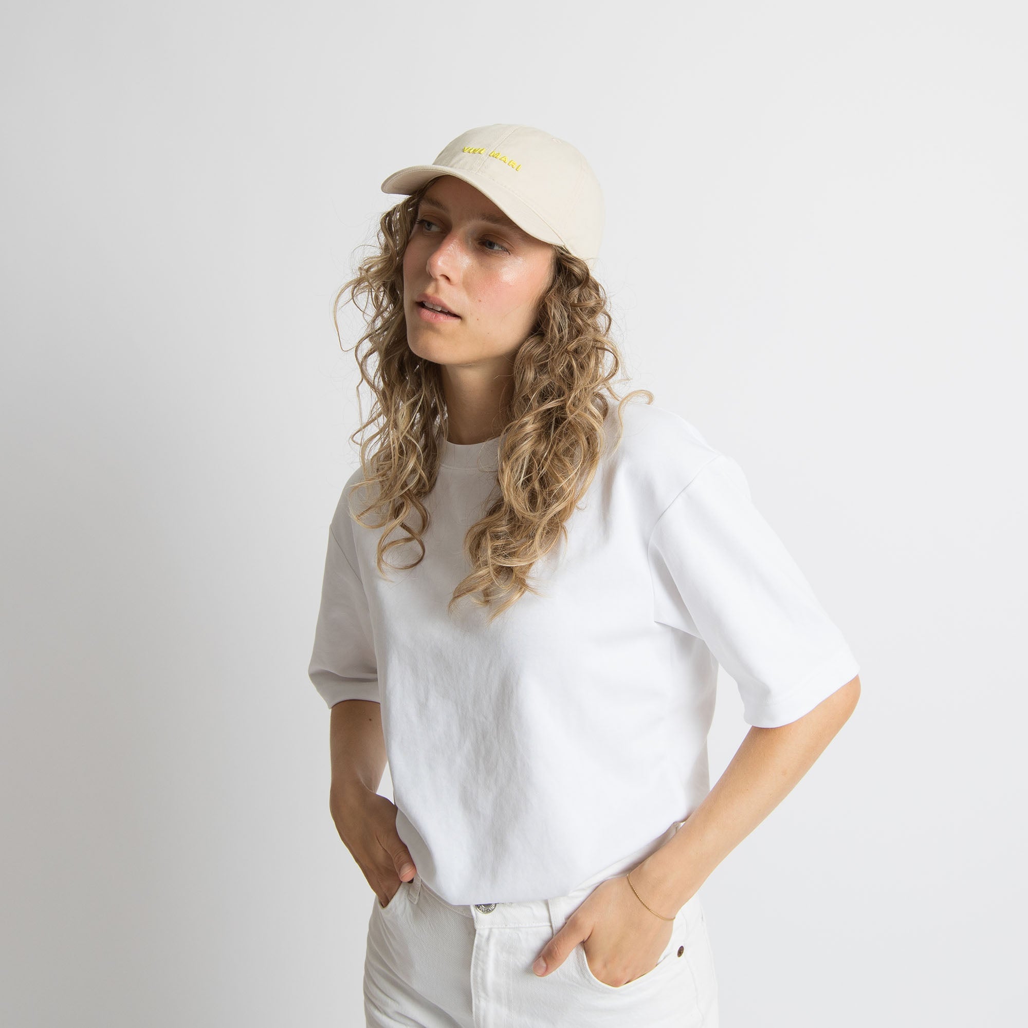 Cap solid sand/yellow - VIVI MARI