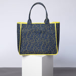 Carry All Bag - leo splashes navy/olive - VIVI MARI