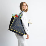 Carry All Bag - leo splashes navy/olive - VIVI MARI