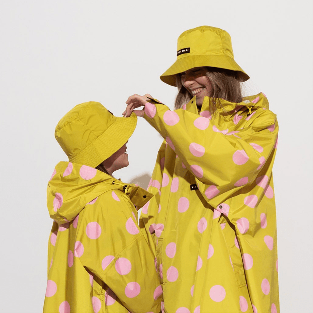 Kids Bucket Hat solid citrus - VIVI MARI