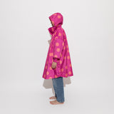 Kids Raincoat dots magenta/peach - VIVI MARI