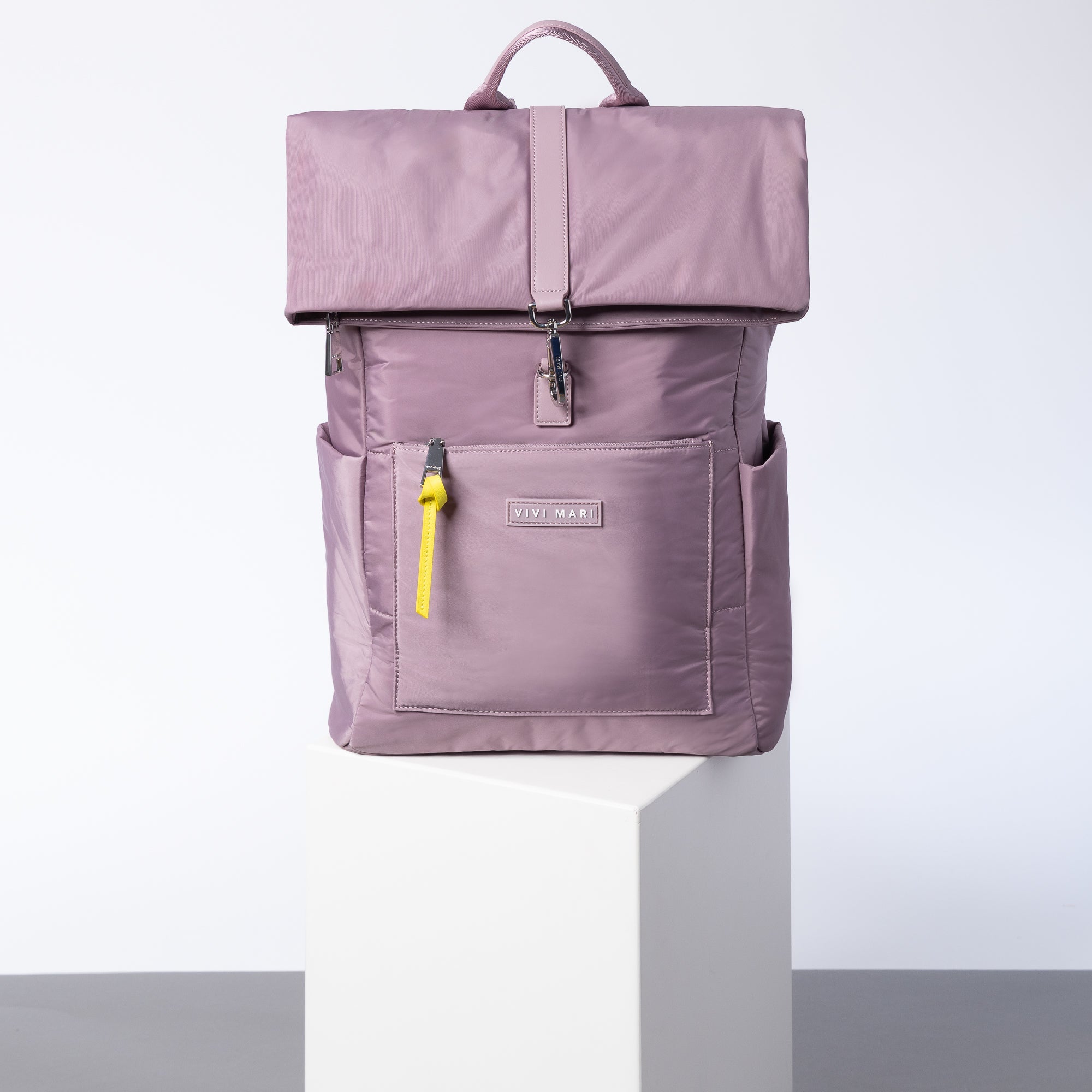 Padded Backpack medium - ash plum - VIVI MARI
