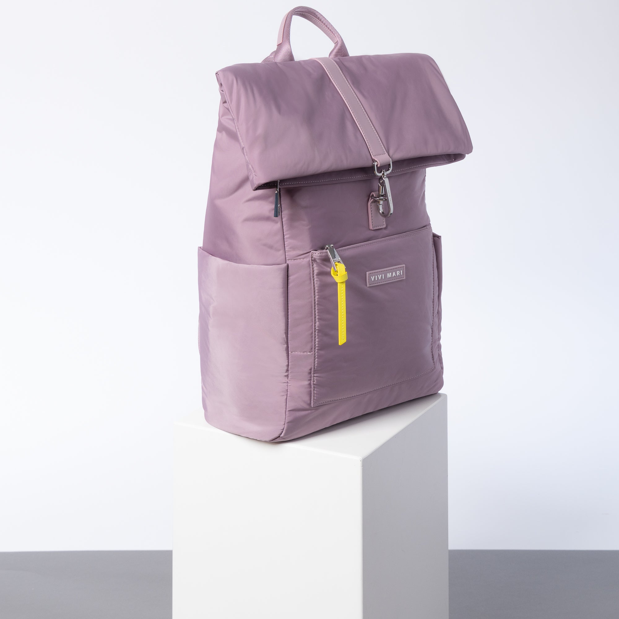 Padded Backpack medium - ash plum - VIVI MARI