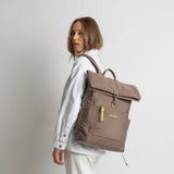 Padded Backpack medium - dark mushroom - VIVI MARI