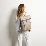 Padded Backpack medium - stone - VIVI MARI