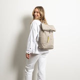 Padded Backpack medium - stone - VIVI MARI