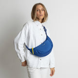 Padded Hip Bag medium - blue - VIVI MARI