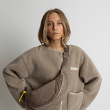 Padded Hip Bag medium - dark mushroom - VIVI MARI