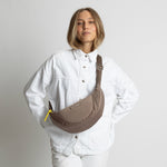 Padded Hip Bag medium - dark mushroom - VIVI MARI