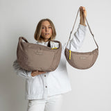 Padded Hip Bag medium - dark mushroom - VIVI MARI