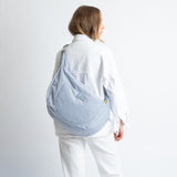 Padded Hip Bag oversized - ash blue - VIVI MARI