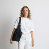 Padded Hip Bag oversized - navy - VIVI MARI