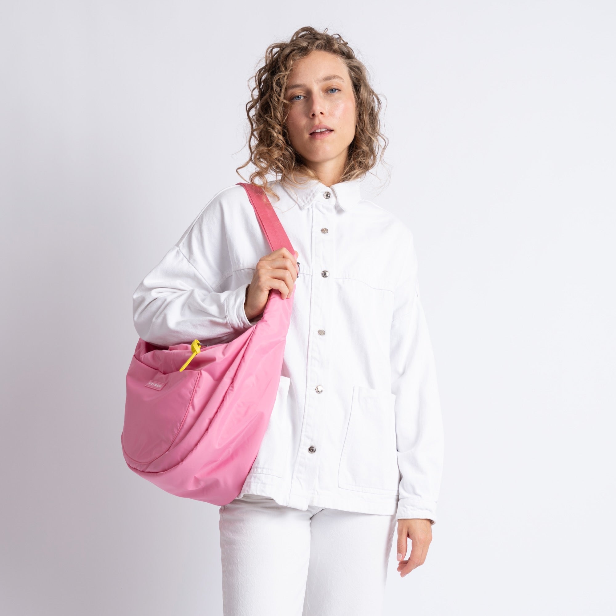 Padded Hip Bag oversized - soft pink - VIVI MARI