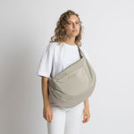 Padded Hip Bag oversized - stone - VIVI MARI