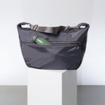 Padded Hip Bag oversized - taupe - VIVI MARI