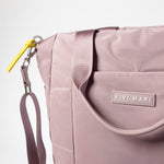 padded tote bag medium + strap basic woven slim - ash plum - VIVI MARI