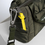 padded tote bag mini + strap basic woven slim - olive - VIVI MARI