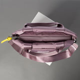 padded tote bag small + strap basic woven slim - ash plum - VIVI MARI