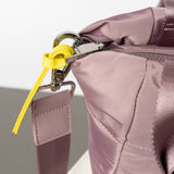 padded tote bag small + strap basic woven slim - ash plum - VIVI MARI