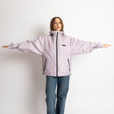 Rain Jacket leo splashes lavender/grey - VIVI MARI