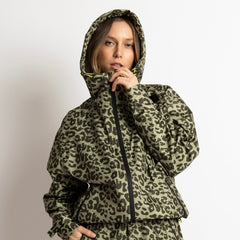 Rain Jacket leo splashes olive/pale olive - VIVI MARI