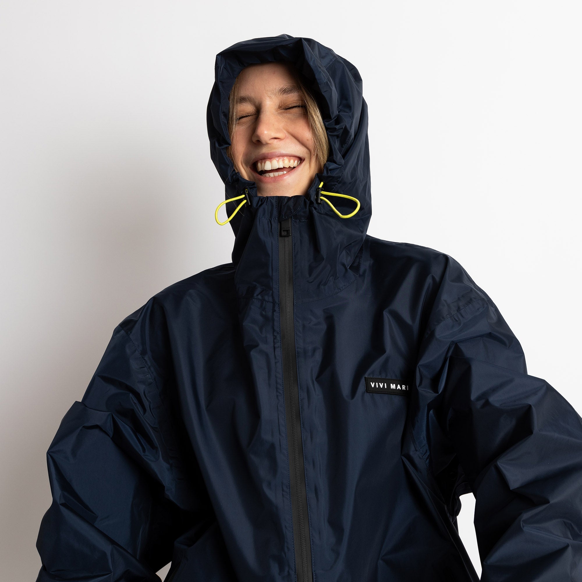 Rain Jacket solid navy - VIVI MARI