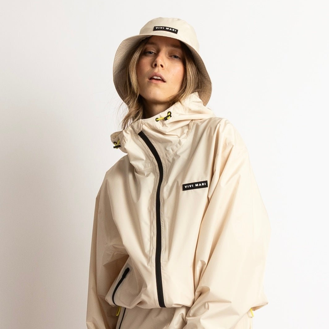 Rain Jacket solid sand - VIVI MARI