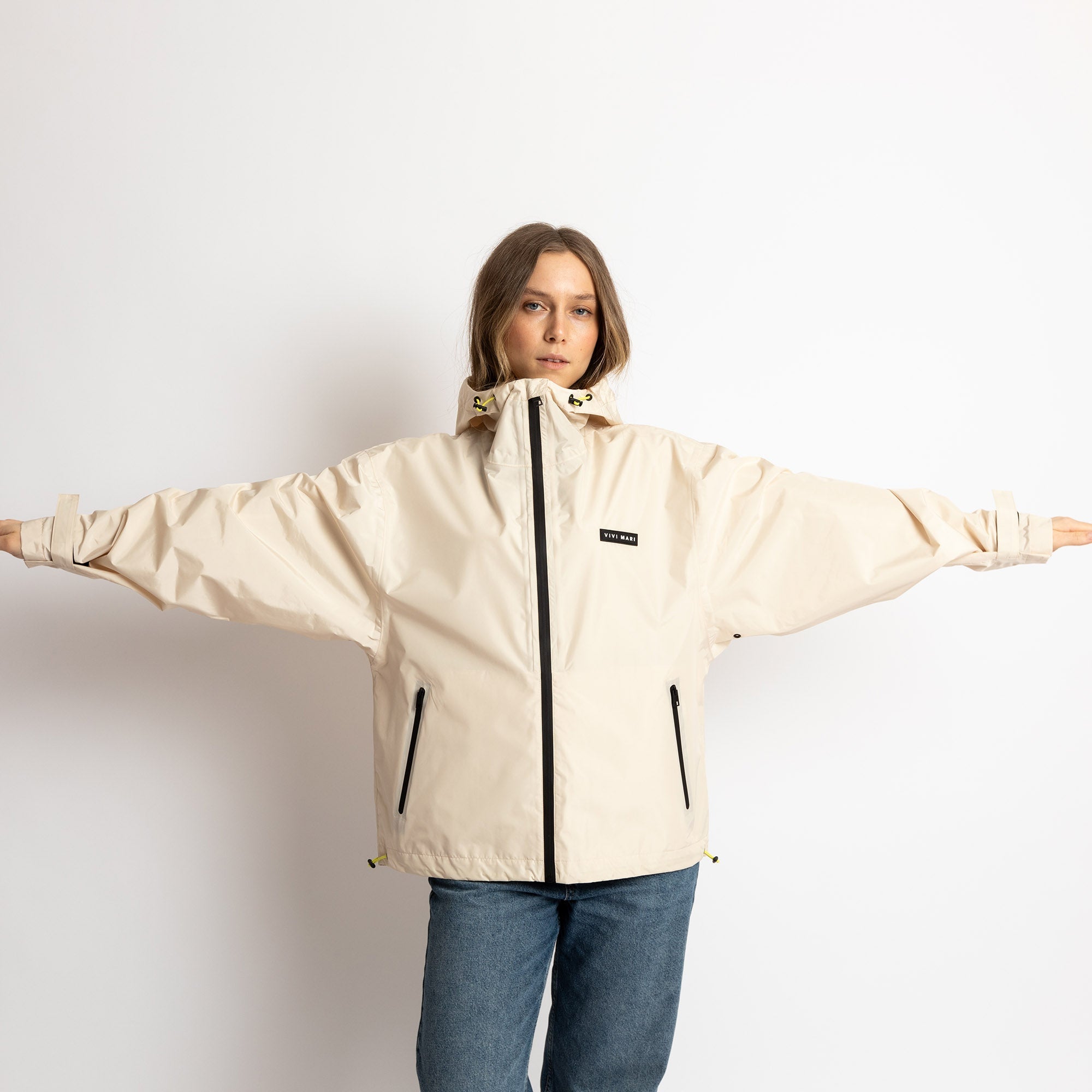 Rain Jacket solid sand - VIVI MARI