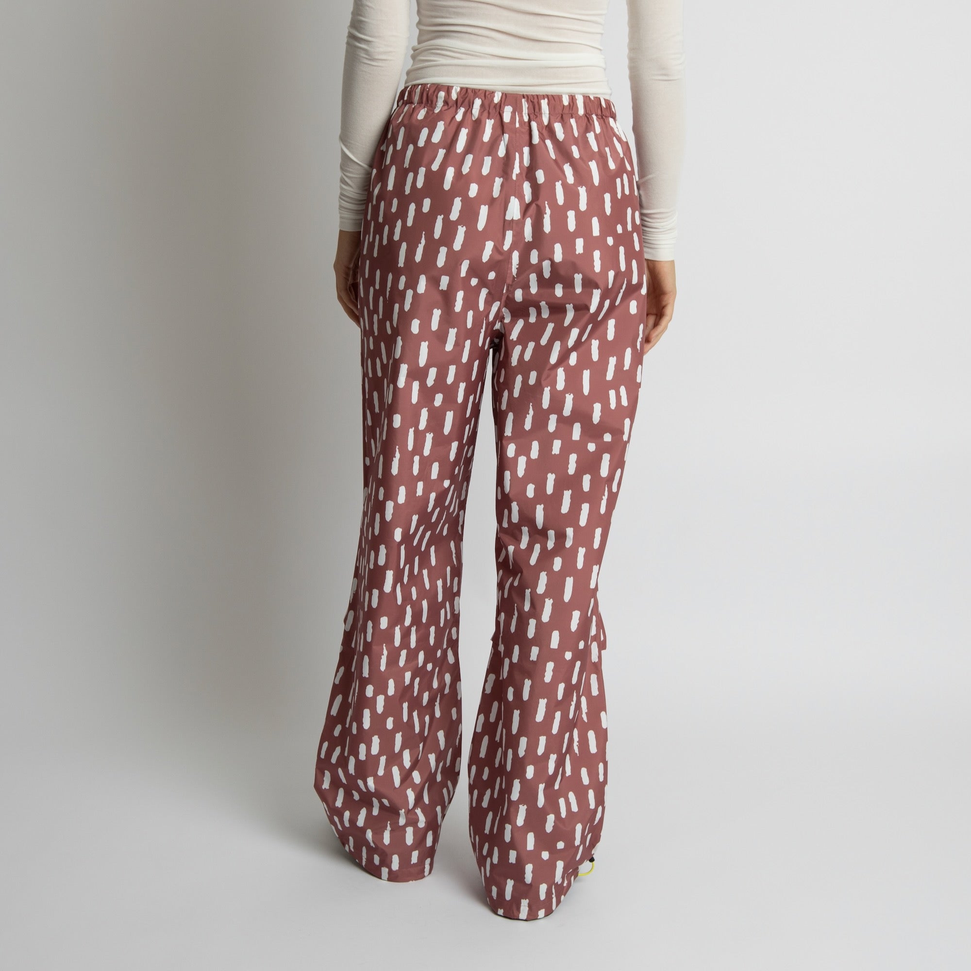 Rain Pants drops mauve/white - VIVI MARI