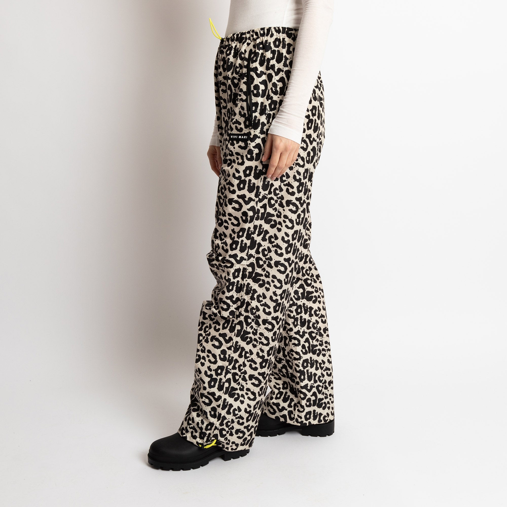 Rain Pants leo splashes black/sand - VIVI MARI