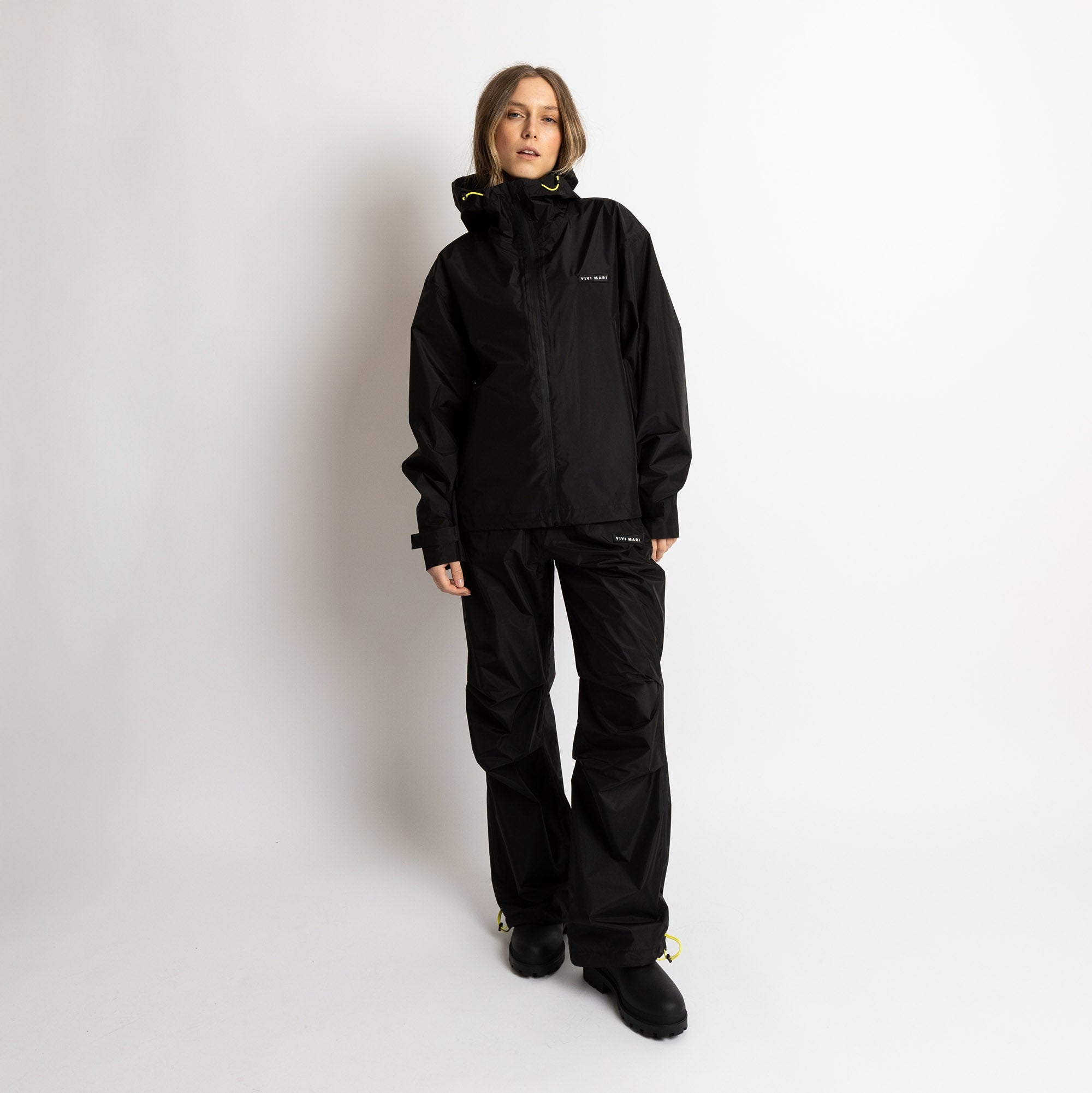 Rain Pants solid black - VIVI MARI