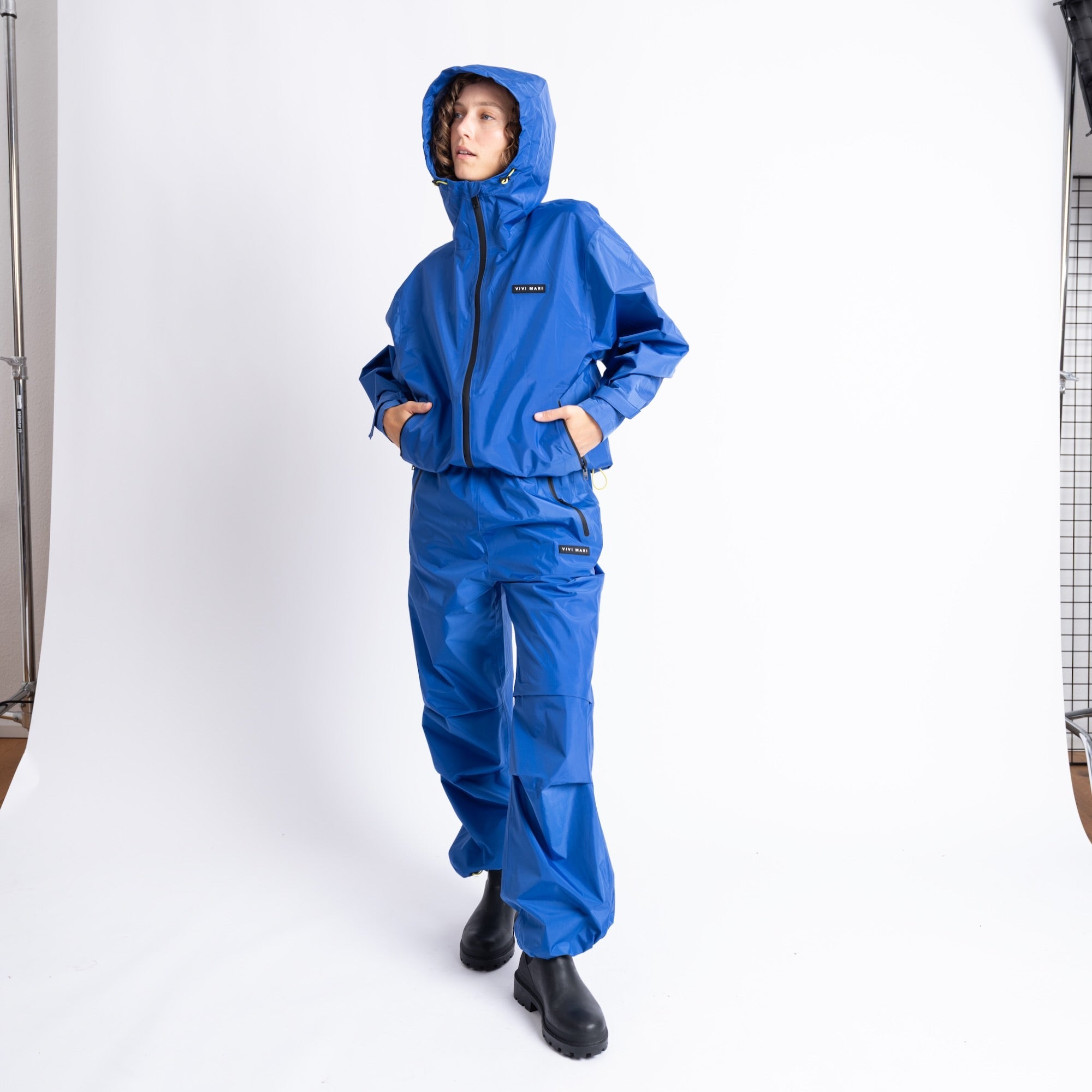 Rain Pants solid blue - VIVI MARI