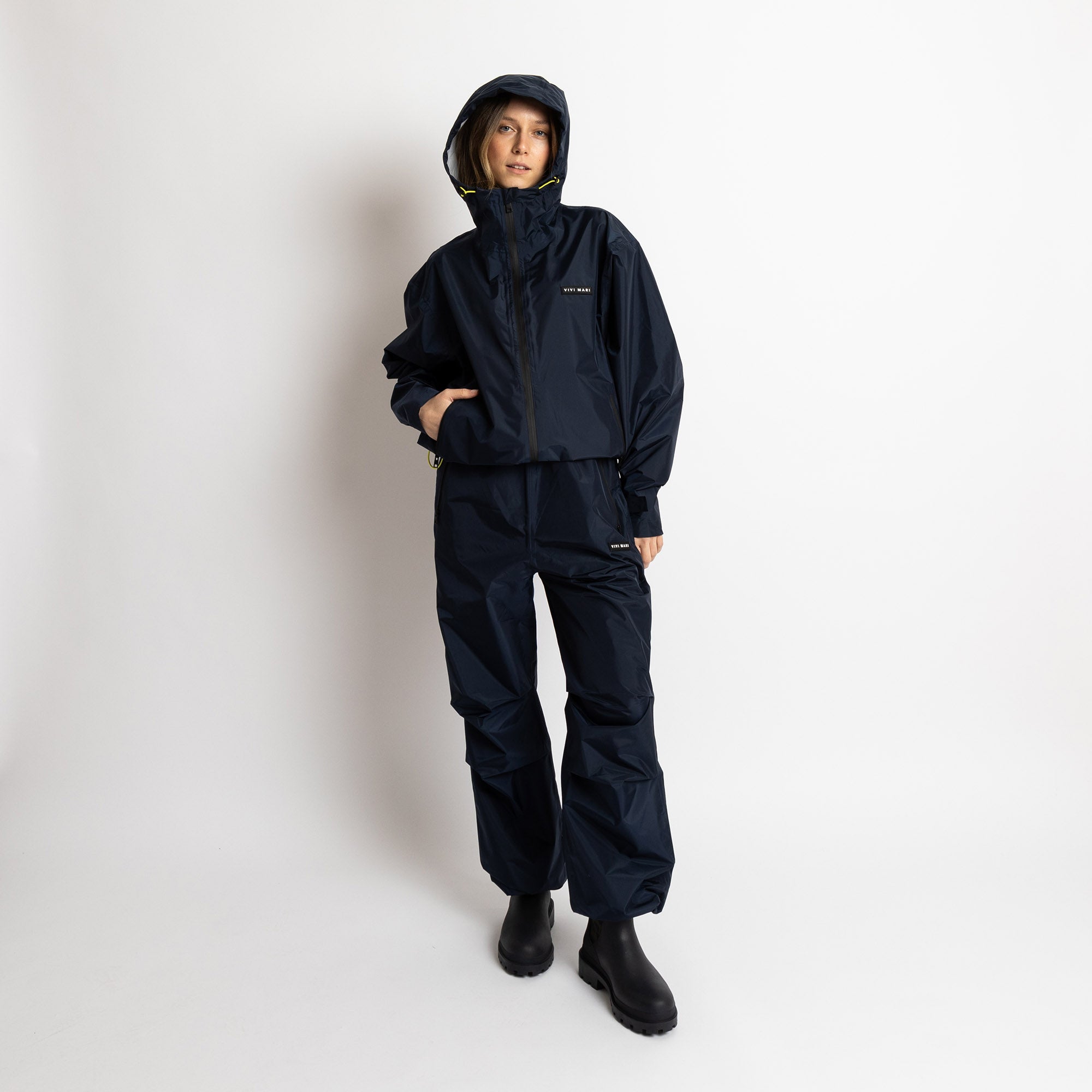 Rain Pants solid navy - VIVI MARI