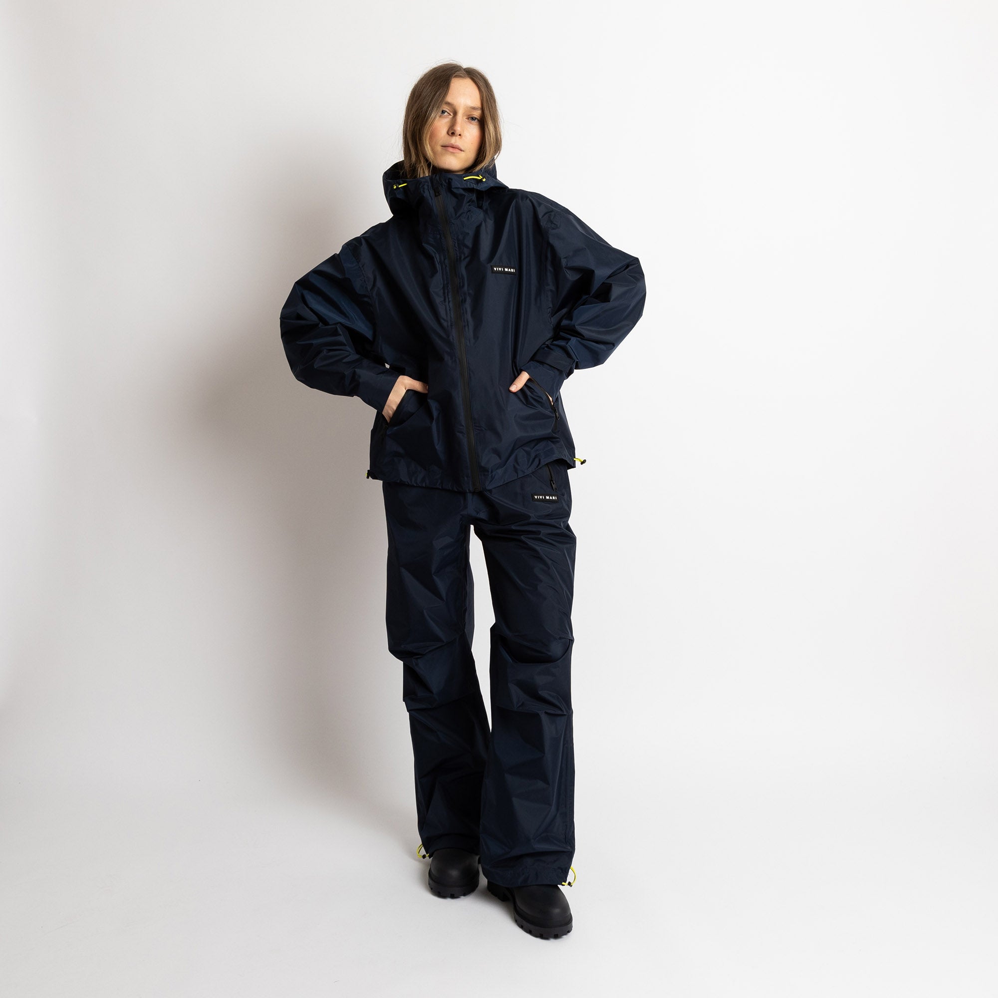 Rain Pants solid navy - VIVI MARI