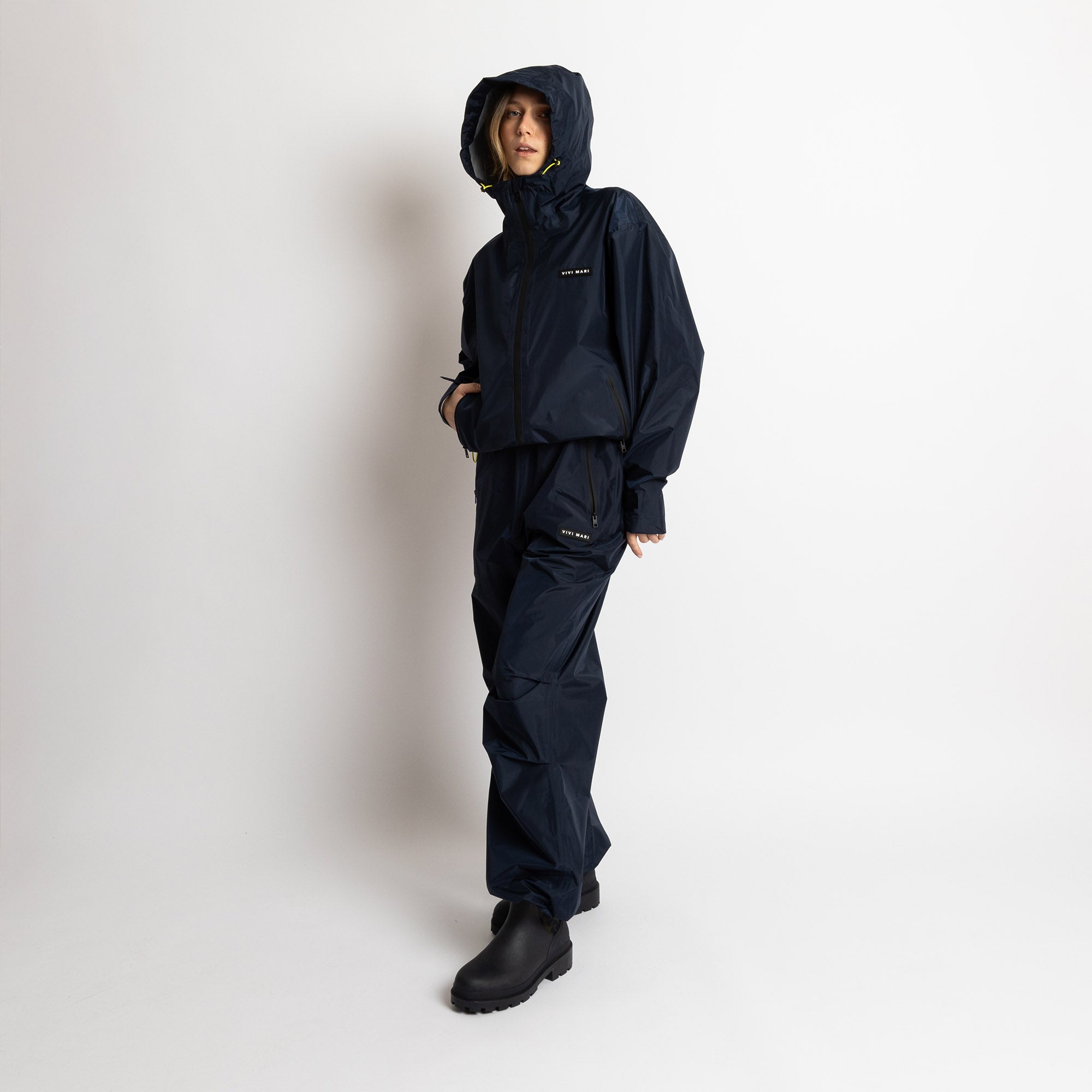 Rain Pants solid navy - VIVI MARI