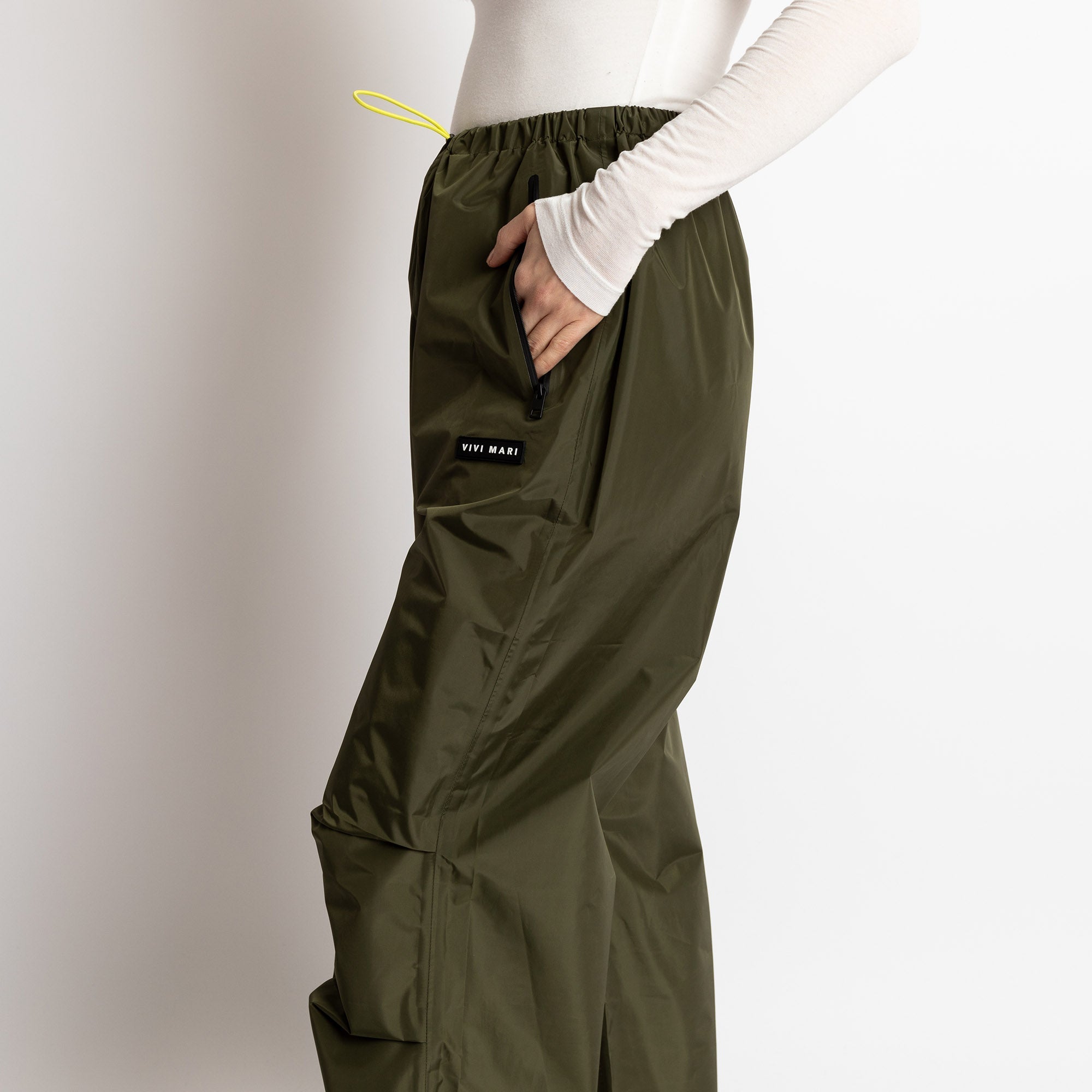 Rain Pants solid olive - VIVI MARI