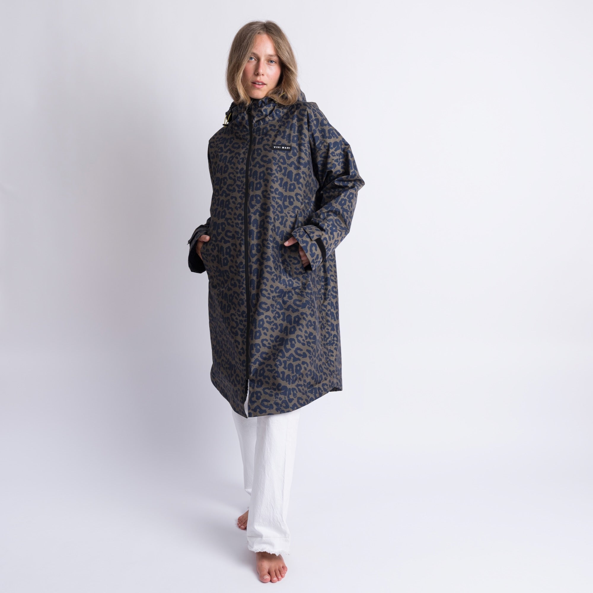 Rain Parka leo navy-olive/navy - VIVI MARI