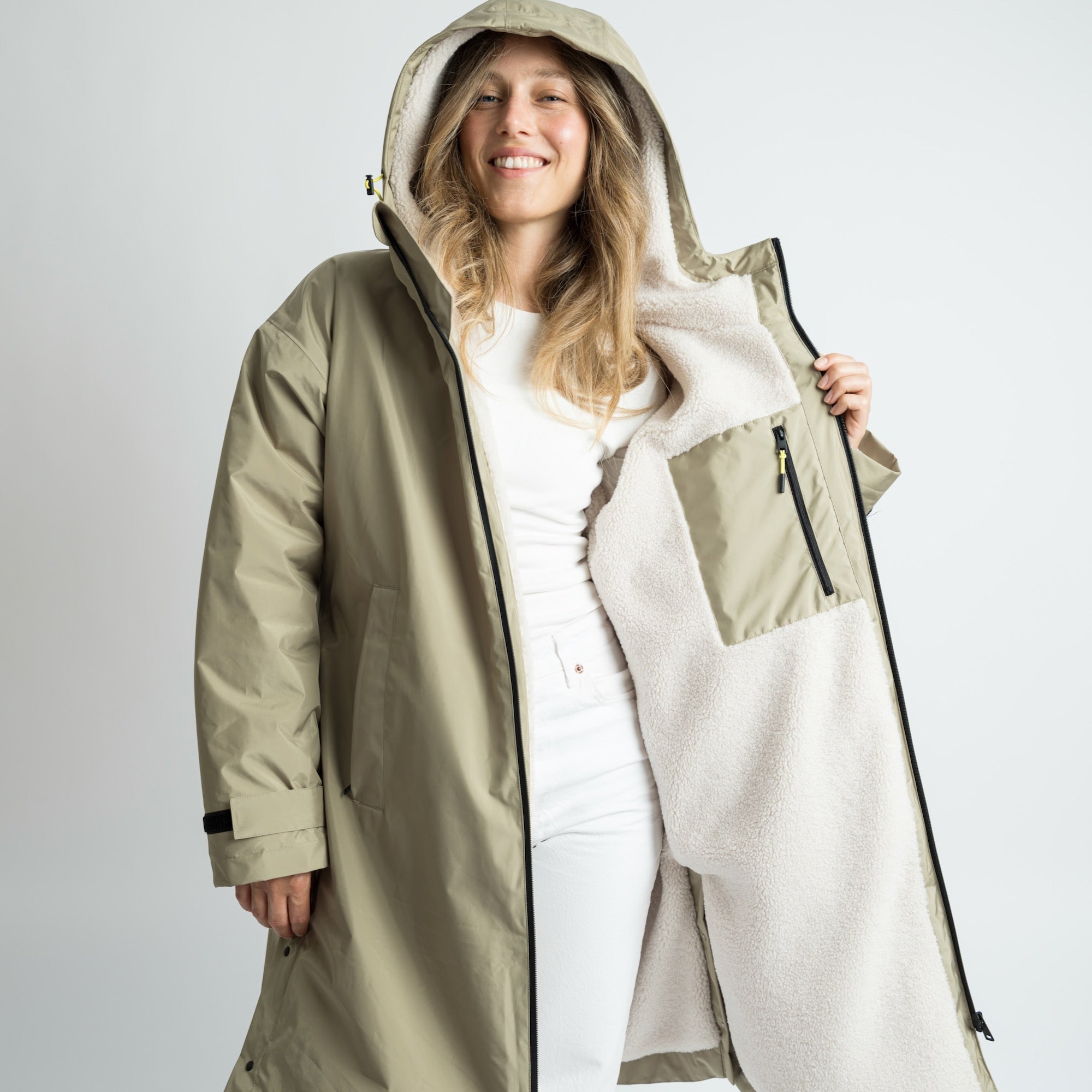 Rain Parka pale olive/sand - VIVI MARI