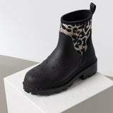 Rainboots short black/leo black - sand - VIVI MARI