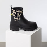 Rainboots short black/leo black - sand - VIVI MARI